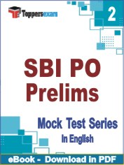 SBI PO Prelims Exam PDF Book In English - Question Paper