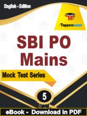SBI PO Mains Exam PDF Book In English - Practice Set