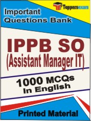 IPPB SO (Assistant Manager IT) Exam Book in English - Objective MCQ