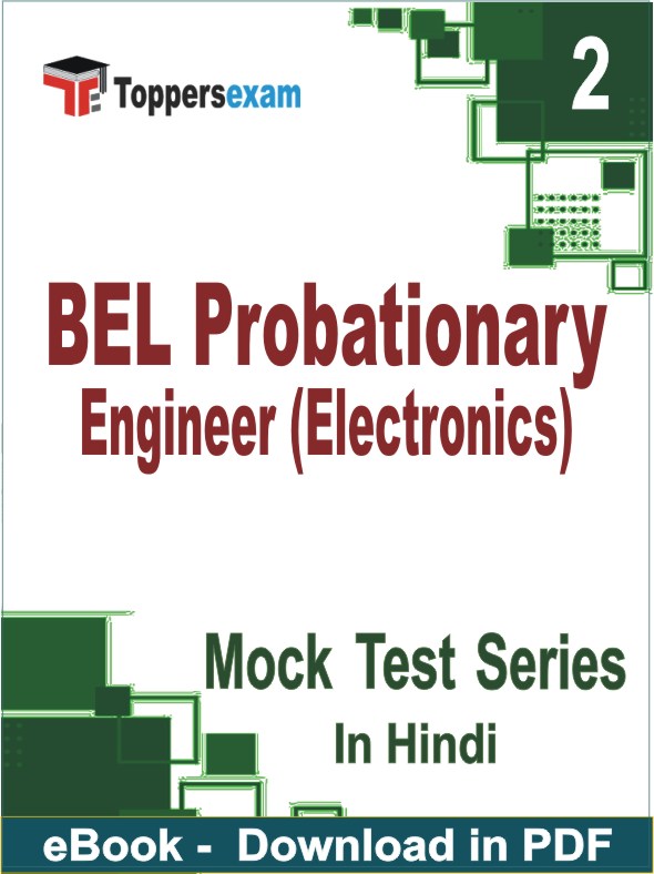 BEL Probationary Engineer (Electronics) Exam PDF Book In Hindi - Question Paper