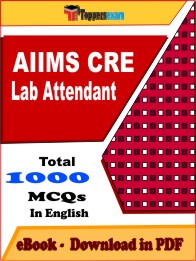 AIIMS CRE Lab Attendant Exam PDF Book In English - MCQ / Objective Questions