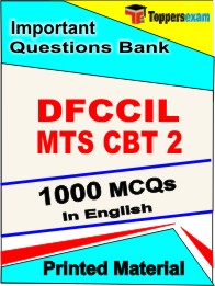 DFCCIL MTS CBT 2 Exam Book in English - Objective MCQ