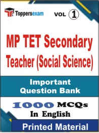 MP TET Secondary Teacher (Social Science) Book in English - Objective MCQ (VOL.1)