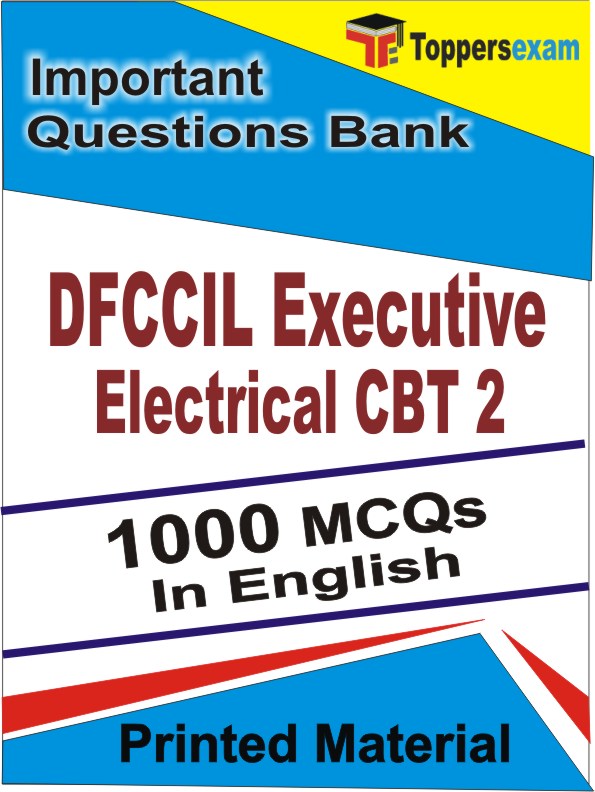 DFCCIL Executive Electrical CBT 2 Exam Book in English - Objective MCQ