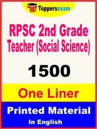 RPSC 2nd Grade Teacher (Social Science) One Liner Book in English