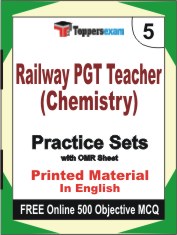 Railway PGT Teacher (Chemistry) Exam Book in English - Mock Test / Practice Set
