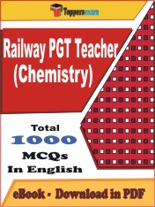 Railway PGT Teacher (Chemistry) Exam PDF Book In English - MCQ / Objective Questions