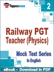 Railway PGT Teacher (Physics) Exam PDF Book In English - Question Paper