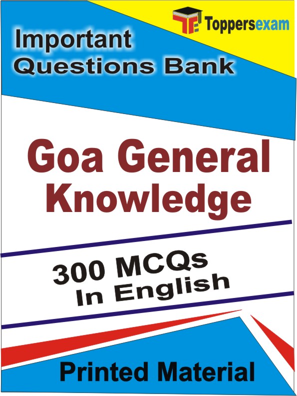 Goa General Knowledge Exam Book in English - Objective MCQ