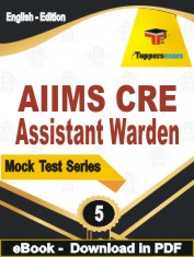 AIIMS CRE Assistant Warden Exam PDF Book In English - Practice Set