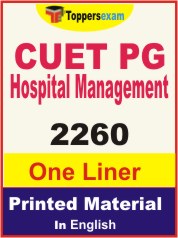 CUET PG Hospital Management One Liner Book in English