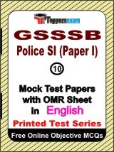 GSSSB Police SI (Paper 1) Exam Mock Test Papers (Book) in English