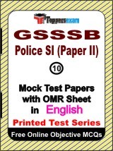 GSSSB Police SI (Paper 2) Exam Mock Test Papers (Book) in English