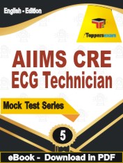 AIIMS CRE ECG Technician Exam PDF Book In English - Practice Set