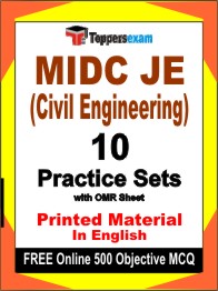 MIDC JE (Civil Engineering) Exam Book in English - Practice Set