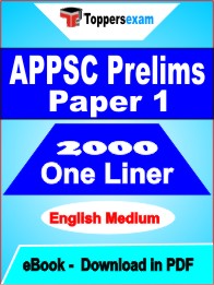 APPSC Prelims Exam Paper 1 One Liner Book PDF in English