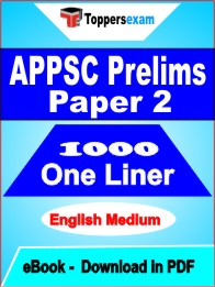APPSC Prelims Exam Paper 2 One Liner Book PDF in English