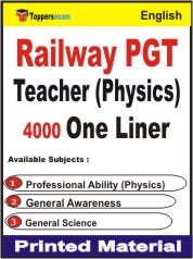 Railway PGT Teacher (Physics) One Liner Book in English