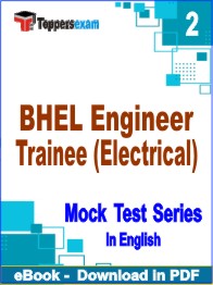 BHEL Engineer Trainee (Electrical) Exam PDF Book In English - Question Paper