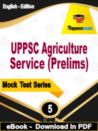 UPPSC Agriculture Service (Prelims) Exam PDF Book In English - Practice Set