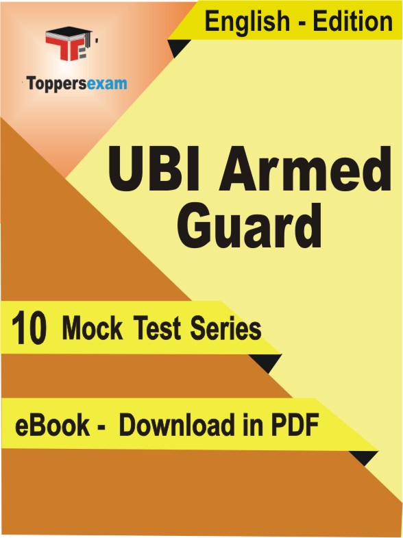 UBI ARMED GUARD Exam PDF Book In English - Mock Test/Practice Set