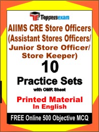 AIIMS CRE Store Officers Exam Book in English - Practice Set