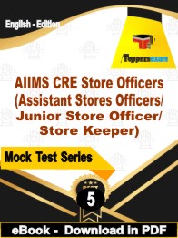 AIIMS CRE Store Officers Exam PDF Book In English - Practice Set