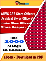 AIIMS CRE Store Officers Exam PDF Book In English - MCQ / Objective Questions