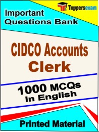 CIDCO Accounts Clerk Exam Book in English - Objective MCQ