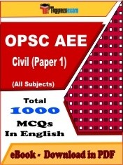 EBook of OPSC AEE (Civil) Paper 1, PDF Format in English