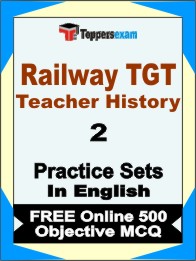 Railway TGT Teacher History Exam Book in English - Question Paper / Practice Set