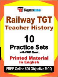 Railway TGT Teacher History Exam Book in English - Practice Set