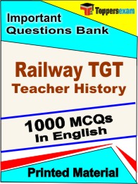 Railway TGT Teacher History Exam Book in English - Objective MCQ