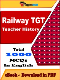 Railway TGT Teacher History Exam PDF Book In English - MCQ / Objective Questions