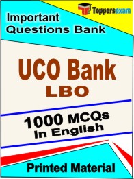 UCO Bank LBO  Book in English - Objective MCQ
