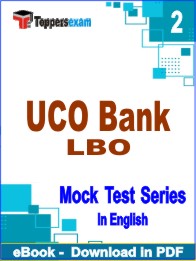 UCO Bank LBO Test PDF Book In English - Question Paper