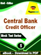 Central Bank Credit Officer Test PDF Book In Hindi - Practice Set