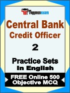 Central Bank Credit Officer Book in English - Question Paper / Practice Set
