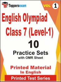 English Olympiad Class 7 (Level-1) Book in English - Practice Set (VOL.1)