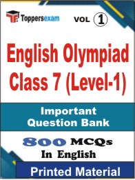 English Olympiad Class 7 (Level-1) Book in English - Objective MCQ (VOL.1)