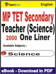 MP TET Secondary Teacher (Science) One Liner Book PDF in English