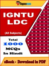 EBook of IGNTU LDC, PDF Format in Hindi
