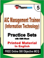 AIC Management Trainee (Information Technology) Book in English - Mock Test / Practice Set