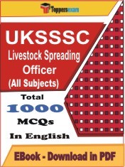 EBook of UKSSSC Livestock Spreading Officer, PDF Format in English