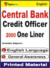 Central Bank Credit Officer One Liner Book in English