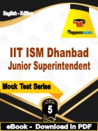 IIT ISM Dhanbad Junior Superintendent Test PDF Book In English - Practice Set