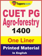 CUET PG AGRO-FORESTRY One Liner Book in English