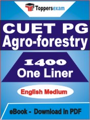 CUET PG AGRO-FORESTRY One Liner Book PDF in English