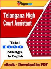 Telangana High Court Assistant Exam PDF Book In English - MCQ / Objective Questions