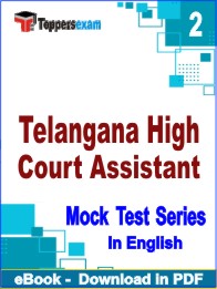 Telangana High Court Assistant Exam PDF Book In English - Question Paper